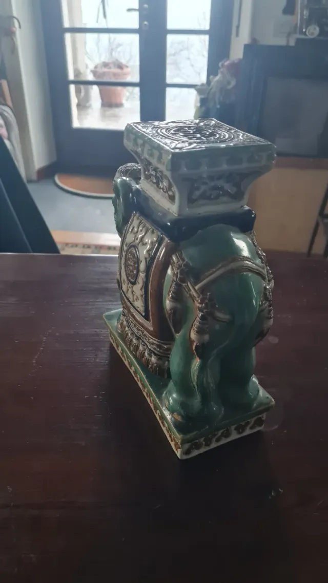 Statuetta Elefante Ceramica