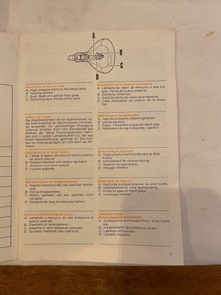 Lámpara Solar Philips SUNLAMP HP 3202 (VINTAGE)