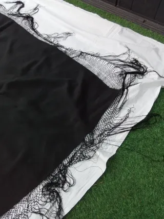 Manton antiguo de seda Manila