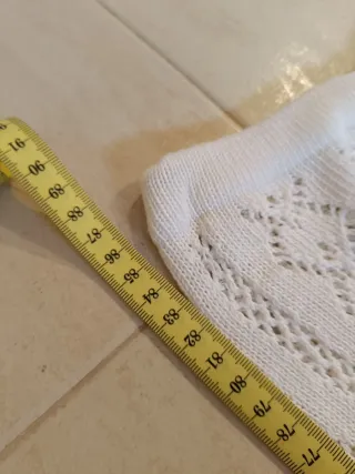 Leotardos Fallera Blancos Calados Perlé