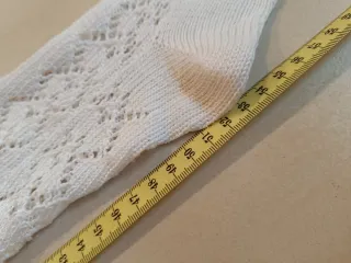 Leotardos Fallera Blancos Calados Perlé