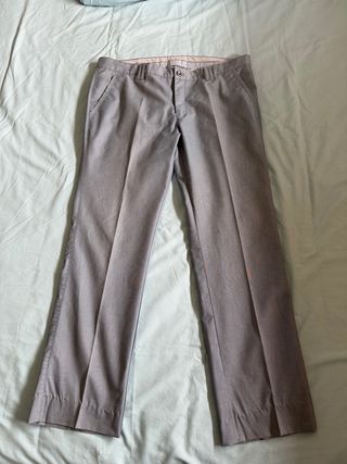 5 Pantalones Hombre Gris