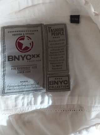 Blusa blanca algodón T.M