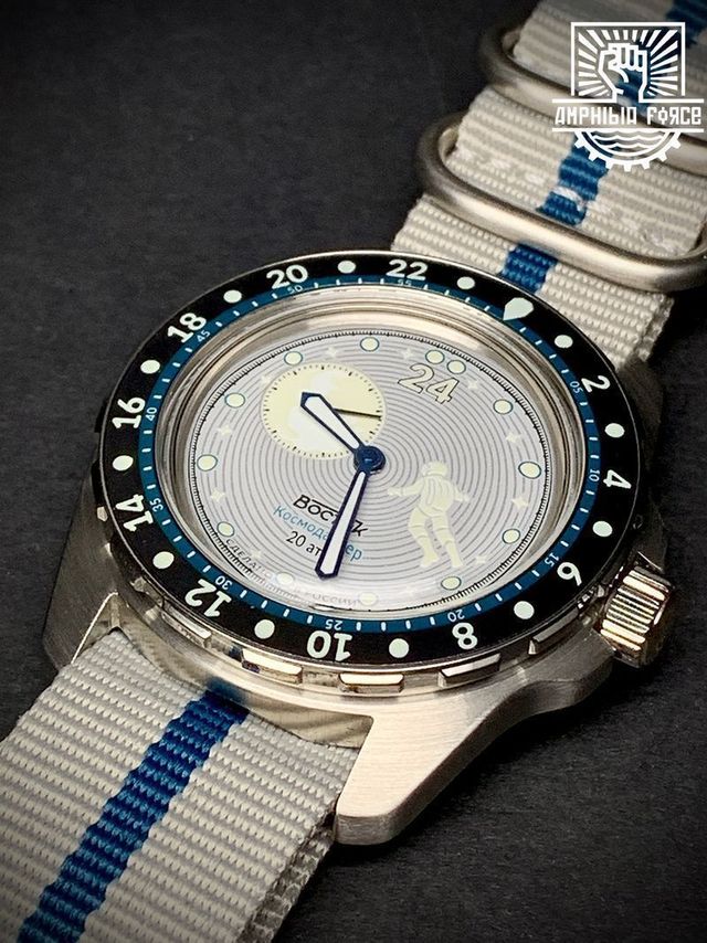 Vostok Amphibia Cosmodiver Luna Dude Gris - Nuevo!