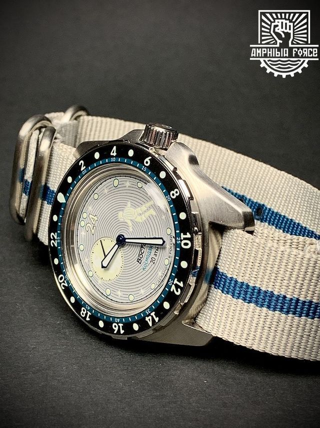 Vostok Amphibia Cosmodiver Luna Dude Gris - Nuevo!