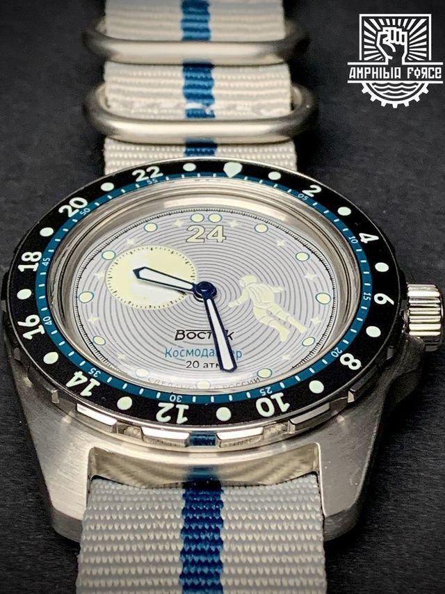 Vostok Amphibia Cosmodiver Luna Dude Gris - Nuevo!