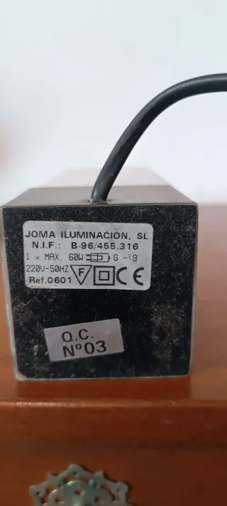 Lámpara de mesa estilo Shabbos