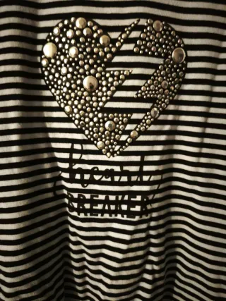 Jersey Mimi Mua Rayas Corazón con transparencias