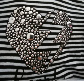 Jersey Mimi Mua Rayas Corazón con transparencias