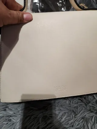 Bolso Karl Lagerfeld Rosa y Plateado