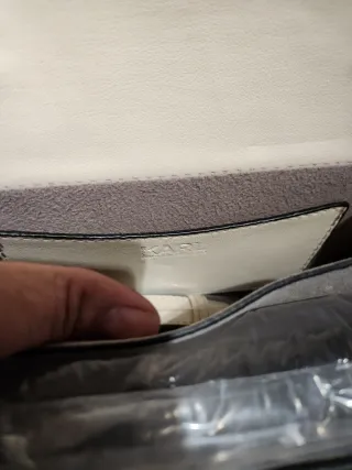 Bolso Karl Lagerfeld Rosa y Plateado