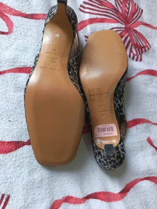 Zapatos Mascaró Mujer Negro y Dorado