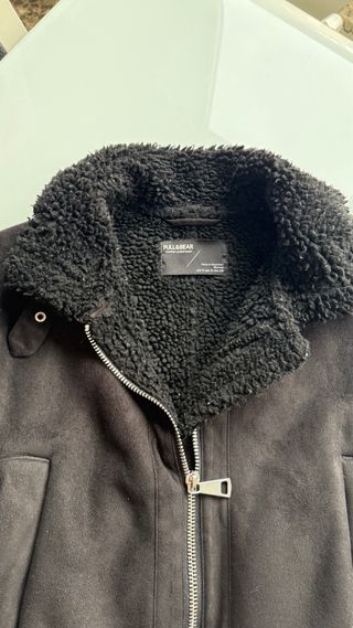 Chaqueta aviador efecto ante borrego Pull&Bear