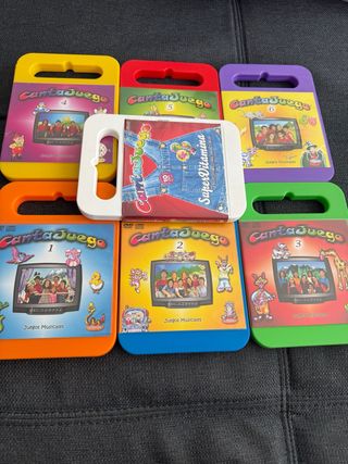 Lote 7 DVDs Cantajuegos Infantiles