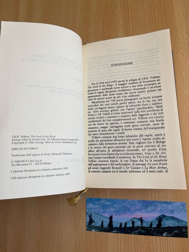 Tolkien Il Signore degli Anelli cofanetto Bompiani