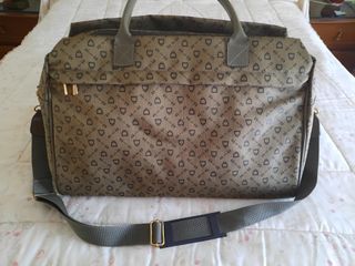 Bolso de viaje estampado marrón nuevo