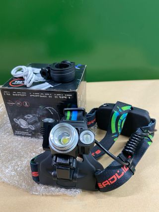 Luz LED frontal recargable para bicicleta