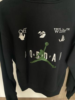 Sudadera Jordan x Off White Negra y Verde
