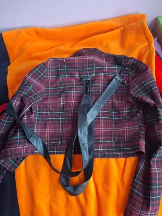 Chaqueta Killstar cuadros roja talla única