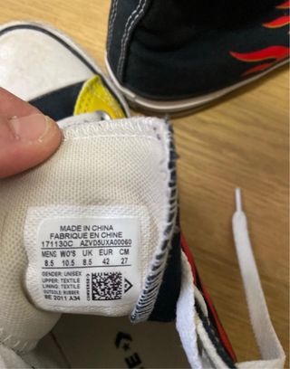 Converse All Star fiamme uomo