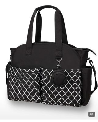 Borsa fasciatoio nera Disponibili foto dal vivo