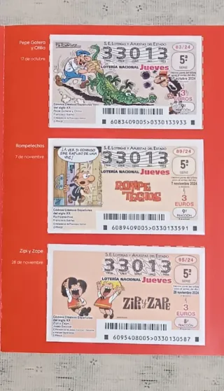 Lotería Nacional Cómic 10 Dècimos + Regalo