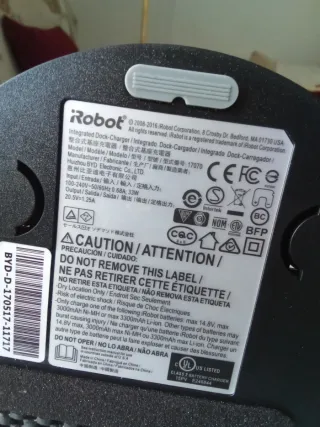Cargador iRobot Roomba