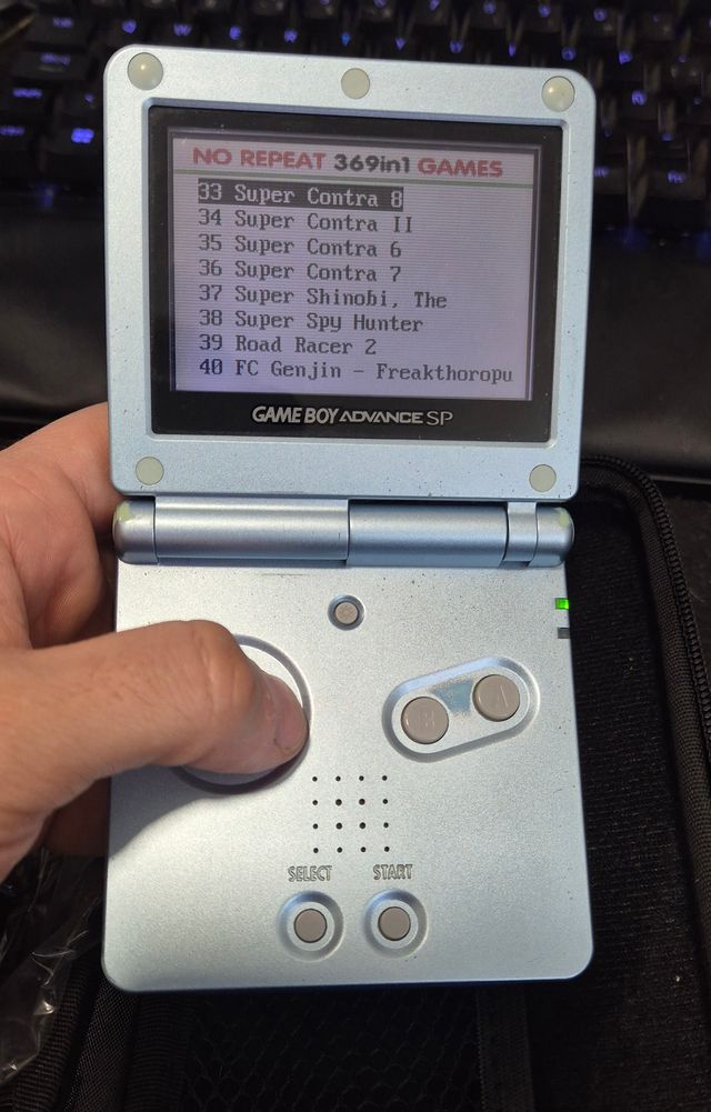 Nintendo Game Boy Advance SP Azul plata y juegos