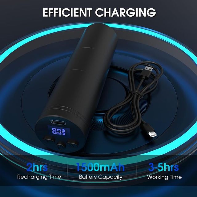 Kit Tatuaje Inalámbrico EZ + Agujas y Tintes