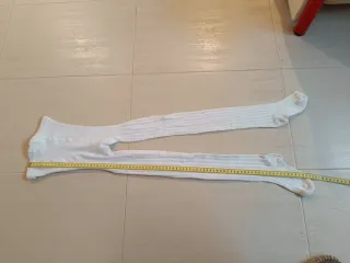 Leotardos calados fallera niña blancos