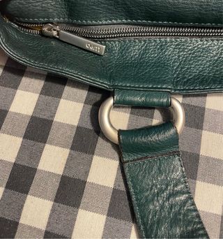 Bolso de piel verde Lupo