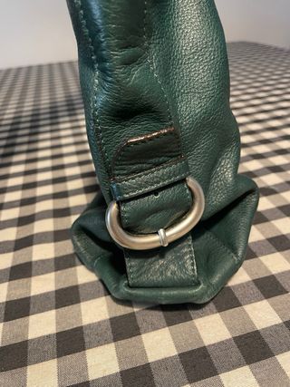 Bolso de piel verde Lupo