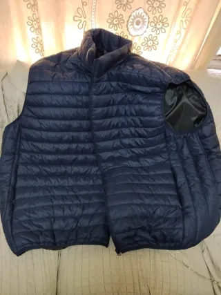 Chaleco acolchado azul talla 8XL