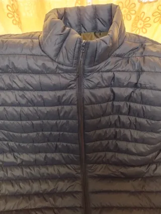 Chaleco acolchado azul talla 8XL