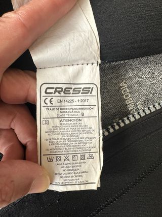 Traje de buceo Cressi neopreno 7mm Talla L MEN
