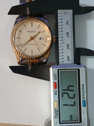 Reloj PREFECT Caballero Cuerda Oro/Plata