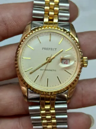 Reloj PREFECT Caballero Cuerda Oro/Plata