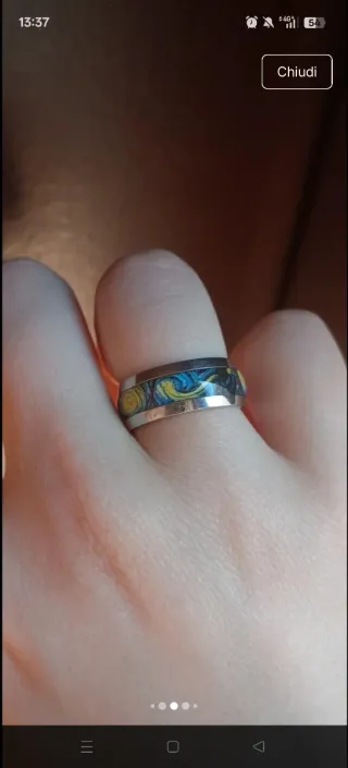 Anello Notte Stellata Van Gogh