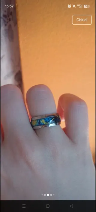 Anello Notte Stellata Van Gogh