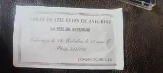 Arras de plata de ley 925 Reyes de Asturias 47,27g