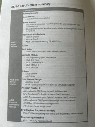Placa Base ASUS Z170-P LGA 1151