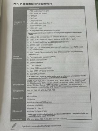 Placa Base ASUS Z170-P LGA 1151
