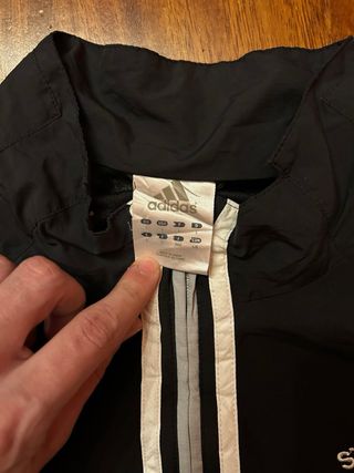 Giacca a vento Adidas Y2K nera