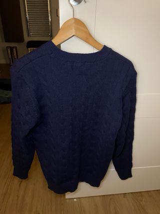 Jersey Polo Ralph Lauren trenzado azul marino