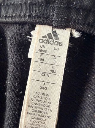 Pantalón deportivo Adidas Negro - Talla 3XL