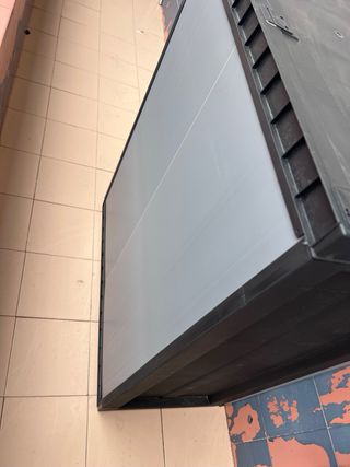 Armario de PVC gris y negro