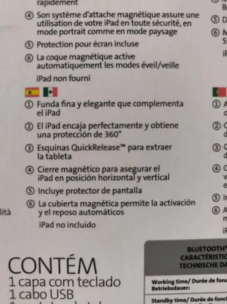 Funda Teclado Kensington iPad Air Español