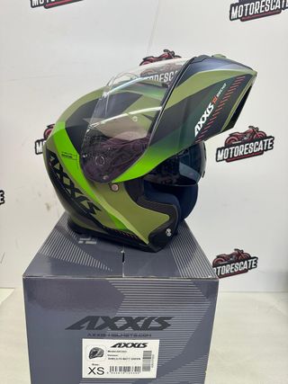 Casco T-XS Modular de Axxis Verde Camuflaje nuevo