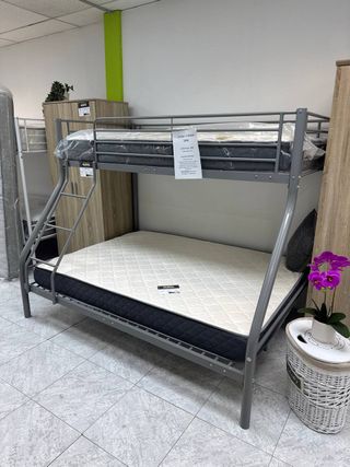 Dormitorio Juvenil/Matrimonio: Litera 135 + 90