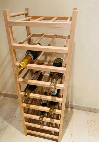 Botellero de madera